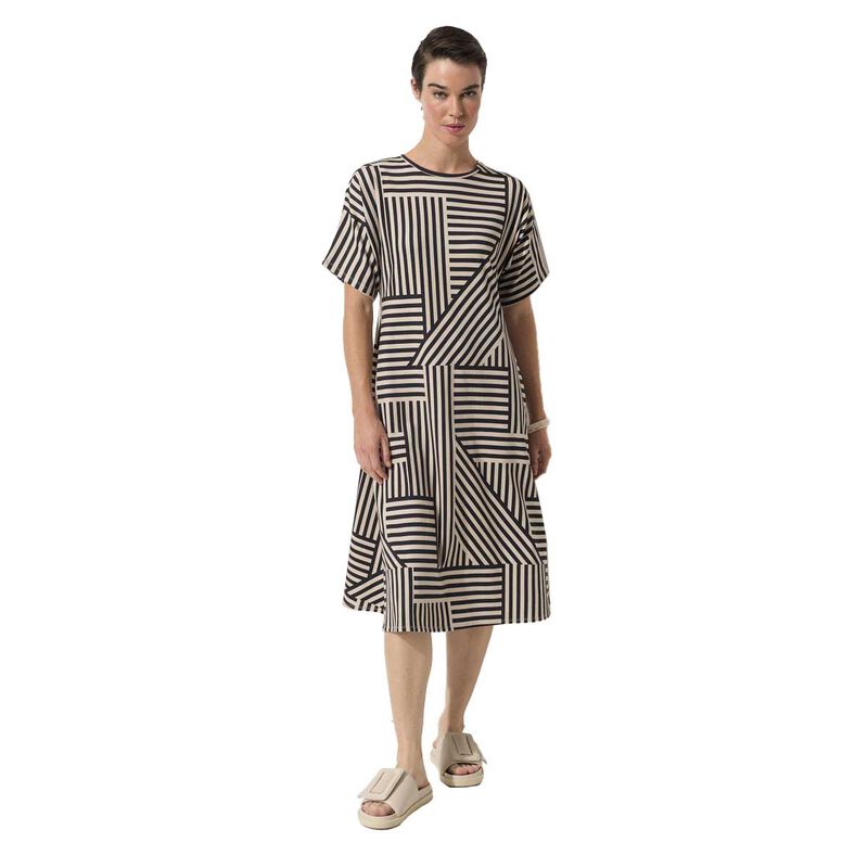 Marco Polo Spliced Stripe Dress image number 0